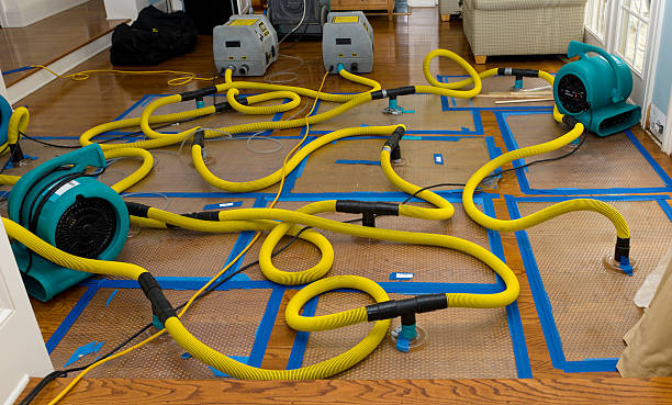 Professional Flood Damage Restoration technician working in Caldwell, NJ